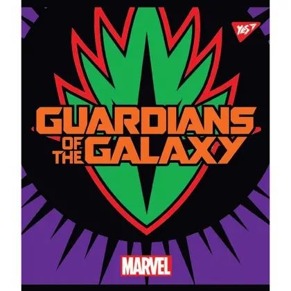 Зошит шкільний YES 18 аркушів клітинка, Marvel Hero Shields (765194)