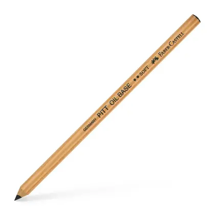 Масляный карандаш Faber-Castell, , мьякий, Чёрный Мягкий,  (112602)