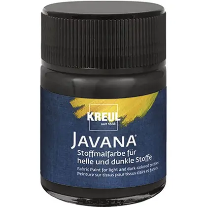 Фарба по тканині Kreul Javana Opak 50 мл. баночка, Чорна, (KR-91961)
