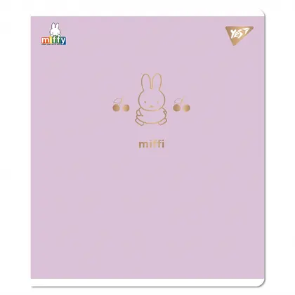 Зошит шкільний YES 12 аркушів клітинка, Gold Miffy (767492)