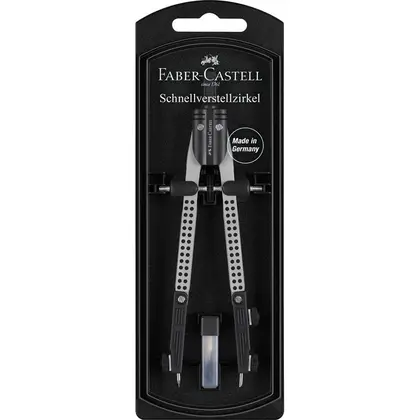 Циркуль Faber-Castell, до 340 мм., QUICK SET COMPASS GRIP, (174037)