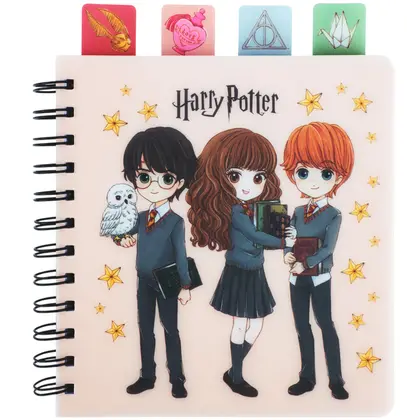 Блокнот KITE 80 аркушів клітинка, на спіралі, Harry Potter (HP26-278)