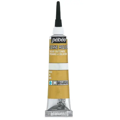 Контур по склу Pebeo Cerne Relief Vitrail 20 мл. Золото, (P-773000)