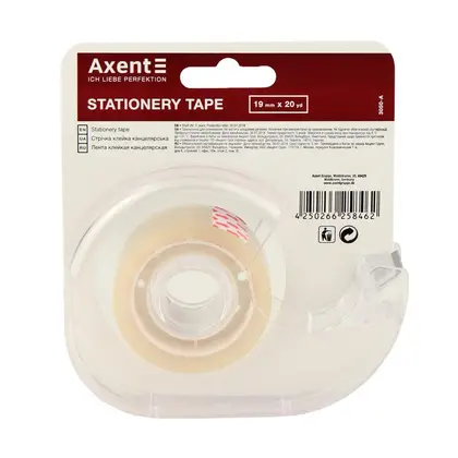 Скотч Axent 19 мм.*20 м. з тримачем, (3050-A)