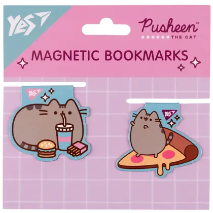 Закладки для підручників YES 2 шт. магнітні, Pusheen (708104)