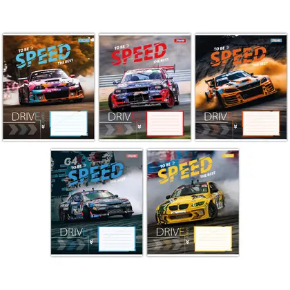 Зошит шкільний 1 Вересня 36 аркушів клітинка, Speed the best (767331)
