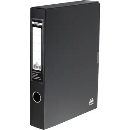 Папка бокс Buromax, А4, 55 мм., на липучці, чёрный, (BM.3201-01)