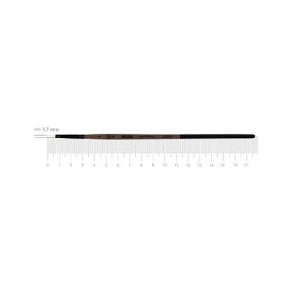 Пензель синтетичний ROSA MOON 1203F плоский №1 коротка ручка, (1203F01)