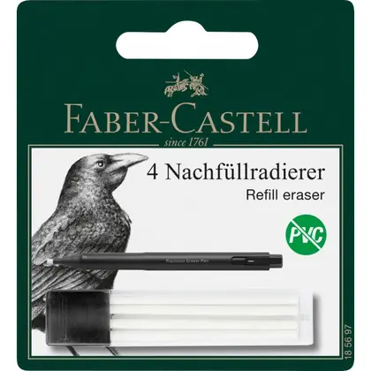 Змінні гумки Faber-Castell 4 шт. у блістері, до 185610, (185697)