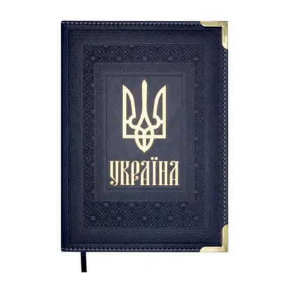 Щоденник недатований Buromax А5 тучна шкіра, Синій, STATUT (BM.20480-02)