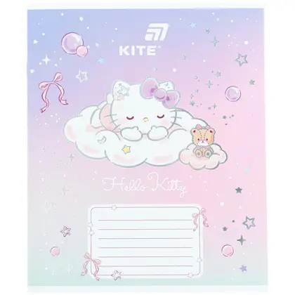 Зошит шкільний KITE 12 аркушів коса лінія, Hello Kitty (HK26-235-1)