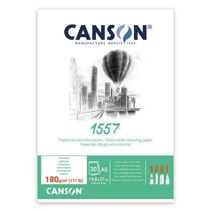 Альбом для графики Canson 1557, А5, 30 листов, 180 г/м2, склейка, ,  (C204127413)
