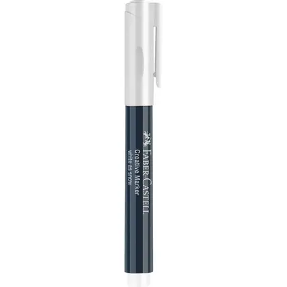 Маркер художній Faber-Castell PITT 1,5 мм. Білий сніг, (160701)
