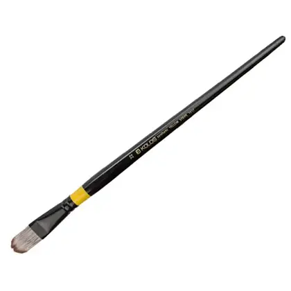 Пензель синтетичний Kolos Yellow stripe овальний №22 довга ручка, 1017 (4210170022)