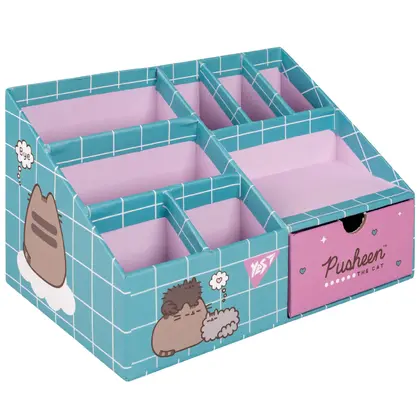 Органайзер настільний YES 8 відділень картонний, Pusheen (708222)