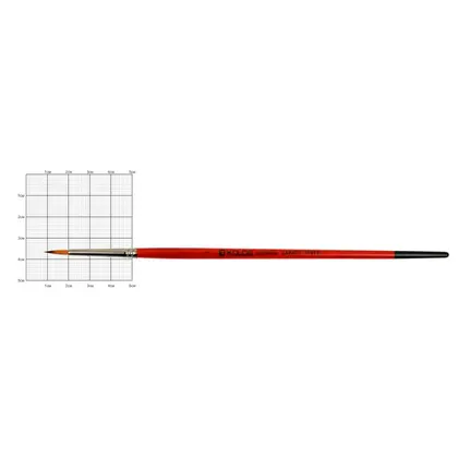 Пензель синтетичний Kolos Carrot круглий №1 коротка ручка, 1097R (4210970R01)