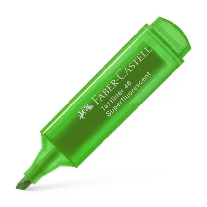 Маркер текстовидільний Faber-Castell 1-5 мм. Superfluorescent, Зелений, Textliner 46 (154663)