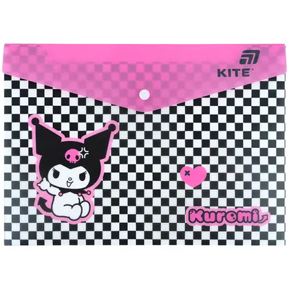 Папка на кнопці KITE А4 Kuromi (HK25-244-2)