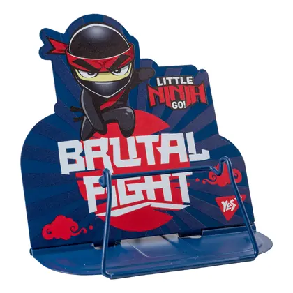Підставка для підручників YES фігурна металева, Ninja (470513)