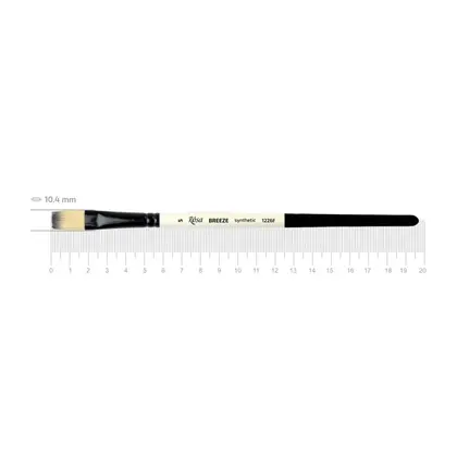 Пензель синтетичний ROSA BREEZE 1226F плоский №5 коротка ручка, (1226F05)