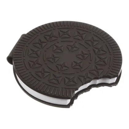 Блокнот Zibi 90*90 мм., 80 аркушів ароматизована обкладинка Soft touch, CHOCOLATE COOKIE (ZB.12470-01)