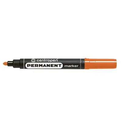 Маркер перманентний Centropen 8566 2,5 мм. круглий, Помаранчовий, (8566/06)