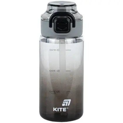 Бутылочка для воды KITE, 600 мл., Черная, (K25-1212-1)