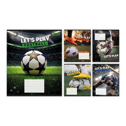 Зошит шкільний 1 Вересня 24 аркуша клітинка, Let's play football (768752)