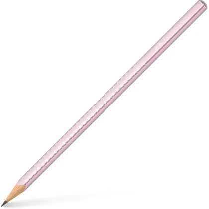 Чернографитный карандаш Faber-Castell GRIP SPARKLE, ROSE METALLIC, (118261Р)
