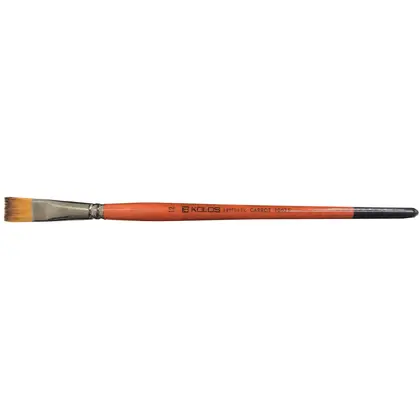 Пензель синтетичний Kolos Carrot плоский №12 коротка ручка, 1097F (4210970F12)
