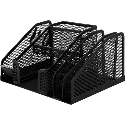 Набір офісний настільний Buromax 210*150*100 мм. металевий, Чорний, (BM.6241-01)