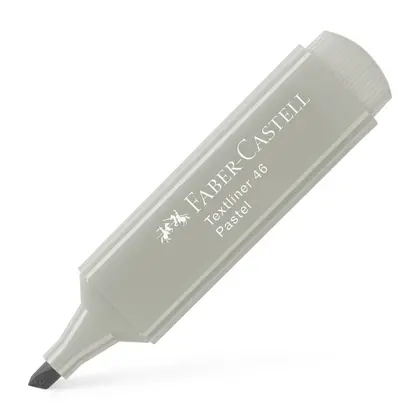 Маркер текстовидільний Faber-Castell 1-5 мм. Pastel, Сірий, Textliner 46 (154634)