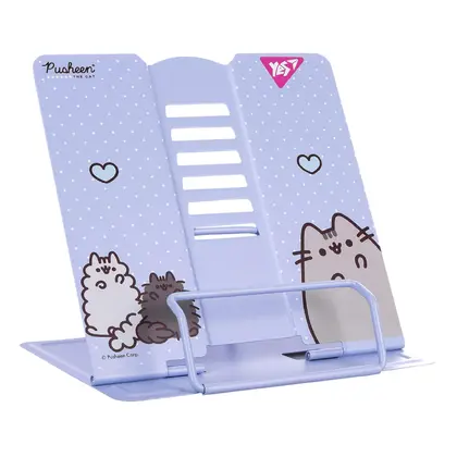 Подставка для учебников YES, 17*21*19 см., Pusheen, металлическая, Фиолетовая, (470523)