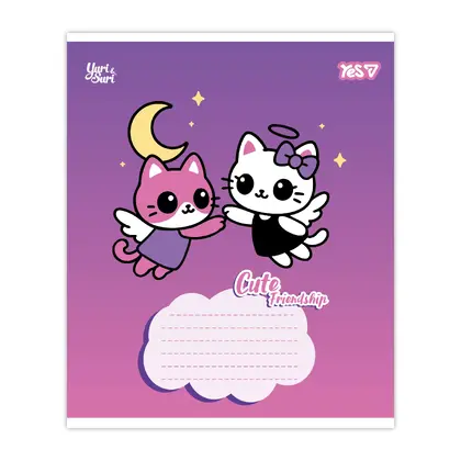 Зошит шкільний YES 12 аркушів лінія, Сute friendship (768648)
