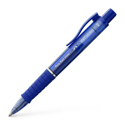 Ручка Faber-Castell POLLY BALL кулькова ХВ Автоматична, Адмірал синя, View (145751)