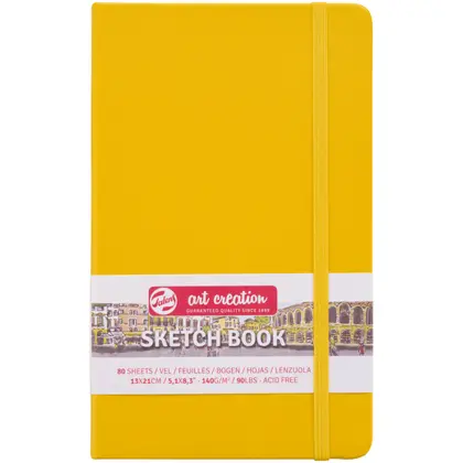 Альбом для графіки Royal Talens Art Creation 13*21 см., 80 аркушів 140 г/м2, тверда обкладинка, Golden Yellow, (9314112M)