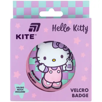 Бейдж KITE на ліпучці, Hello Kitty (HK26-3011-1)