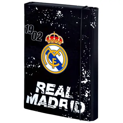 Папка для тетрадей KITE, B5, FC Real Madrid, на резинках, (RL26-210)