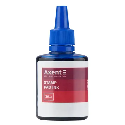 Краска штемпельная Axent, 30 мл., синяя, (7301-02-A)
