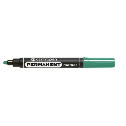 Маркер перманентний Centropen 8566 2,5 мм. круглий, Зелений, (8566/04)