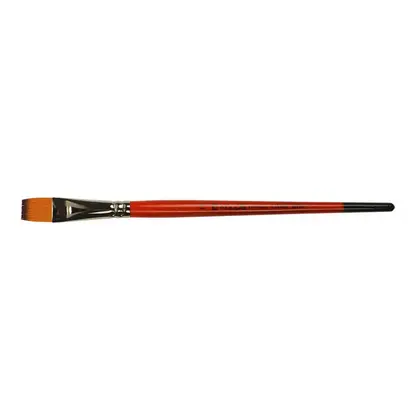 Кисть синтетика Kolos Carrot плоская, №14, короткая ручка, 1097F, (4210970F14)