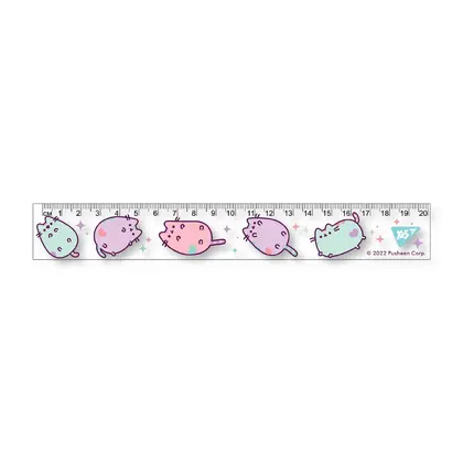 Линейка YES, 20 см., пластикова, Pusheen (370622)