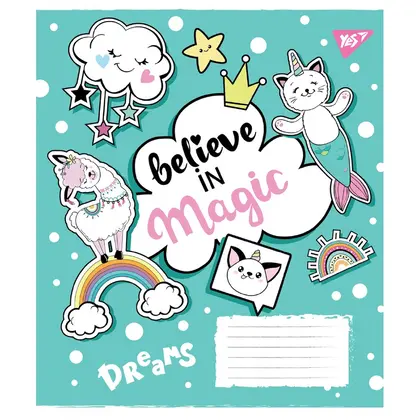 Тетрадь школьная YES, 12 листов, Little magic, клетка, (765353)
