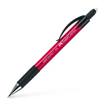 Механічний олівець Faber-Castell GRIP-MATIC 0,5 мм. Червоний, (137521)