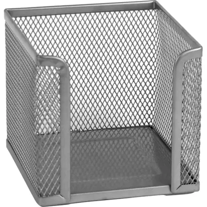Бокс для паперу Buromax 10*10*10 cм. металевий, Срібний, (BM.6215-24)