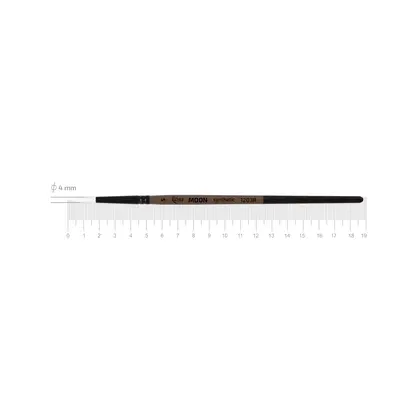 Кисть синтетика ROSA MOON 1203R круглая, №5, короткая ручка, (1203R05)
