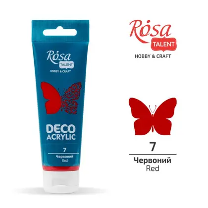 Акрилова фарба Rosa Talent 75 мл. туба, Червоний, (322207)