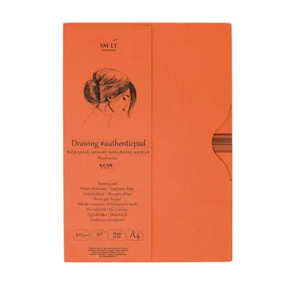 Альбом для акварели Smiltainis Universal pad, А4, 40 листов, 200 г/м2, склейка в папке, , Universal pad (mixed media) (MIXA-40)