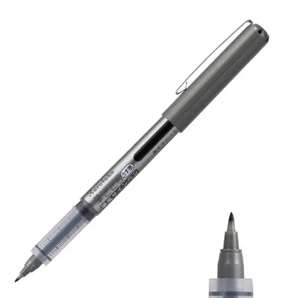 Брашпен KURETAKE, FUDEGOKOCHI, Для письма и иллюстраций, Серый, (LS5-10S)