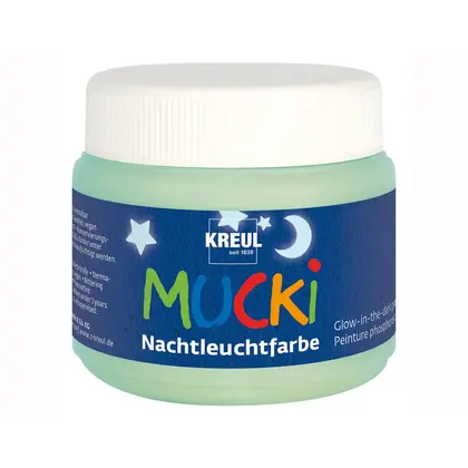 Краска пальчиковая Kreul, 150 мл., люминисцентная, Светло-зеленая, (KR-24500)